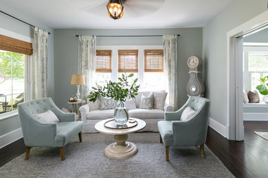 Living room - country living room idea in Kansas City