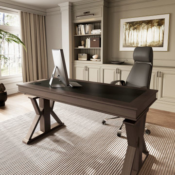 Ark X Creates Vintage Traditional and Modern Smart Home Workspace