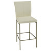 Cheyenne Metal Counter Stool With Glacier Finished Upholstered Seat