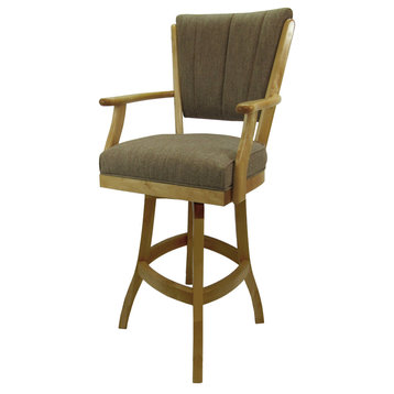 Classic Counter Bar Stools 26" 30" Extra Tall 34", Basin Beige - Natural, 34"