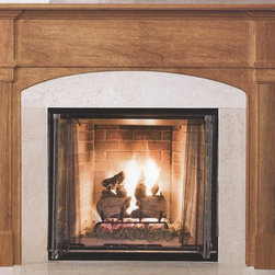 Chateau Arched Fireplace Mantel - Fireplace Mantels