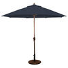 9' Patio Umbrella With Auto Tilt and Crank Lift, , Black
