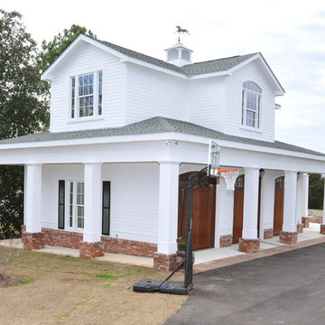 Welsh historic reproduction garage/outdoor kitchen porch