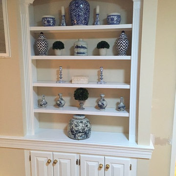 Wet Bar Becomes Custom Shelving