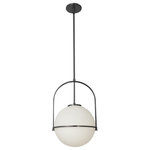 Dainolite - Paola 1-Light Pendant in Matte Black - Stylish and bold. Make an illuminating statement with this fixture. An ideal lighting fixture for your home.&nbsp
