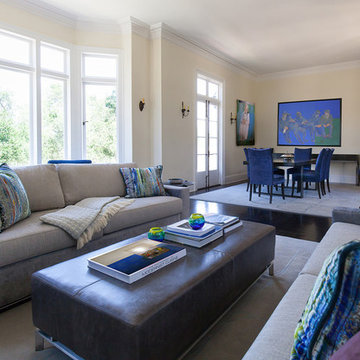 Modern Furnishings in Mediterranean Style Home