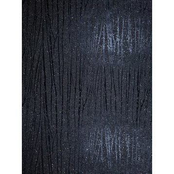 Zebra Natural Mica Vermiculite Wallpaper Grey Black, Roll - 3 Ft X 23 Ft