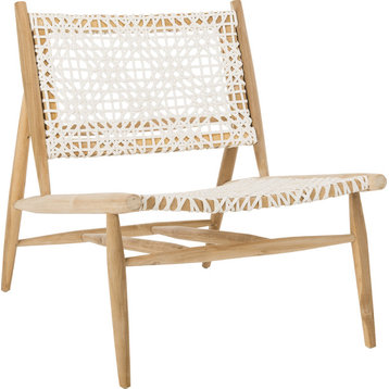 Bandelier Accent Chair - Off-White, Natural