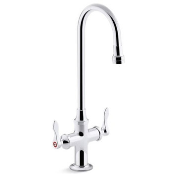 Kohler Triton Bowe 1.0 GPM Monoblock Gooseneck Bathroom Faucet, Polished Chrome