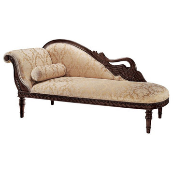 Design Toscano Swan Fainting Couch Left Version
