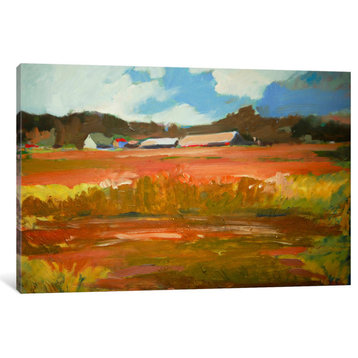 "In The Fields" by Eddie Barbini, Canvas Print, 18"x12"
