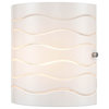 Avellina 1-Light Carved Opal Glass Wall Lamp