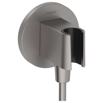 Hansgrohe 26888 FixFit S Wall Outlet - Brushed Black Chrome