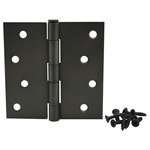 Cosmas - Cosmas Oil Rubbed Bronze Door Hinge 4" With Square Corners - Finish: Oil Rubbed Bronze