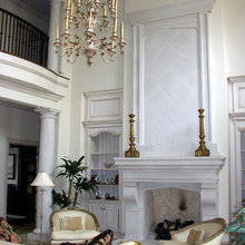 fireplace mantel