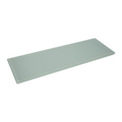 4x12 Glossy Light Grey Subway Glass Mosaic Tiles - Home Accessories & Decor
