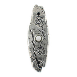 Hawk Hill Hardware - Petroglyph Doorbell, Luxury Decorative Hardware, Polished Pewter - Doorbells And Chimes