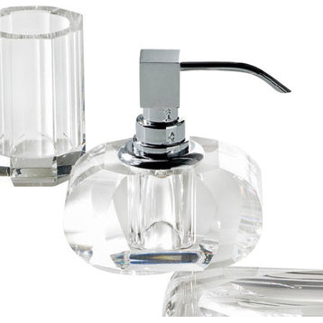 Harmony 517 Crystal Soap Dispenser in Clear Crystal