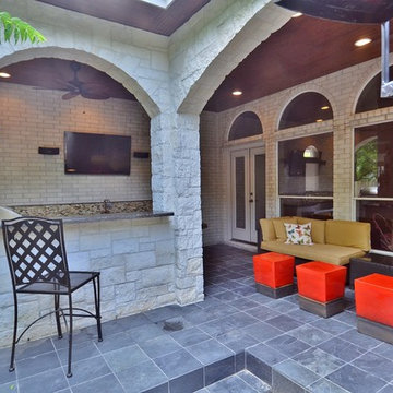 Bellaire Park Court Outdoor Kitchen Living Addition