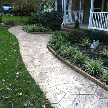Stamped concrete patios