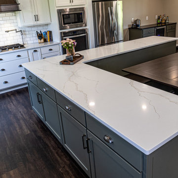 Large Farmhouse Kitchen with L-Shaped Island