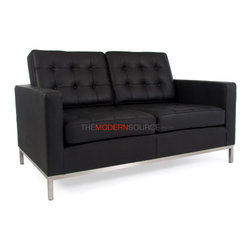 Florence Knoll Loveseat (Leather) - Products