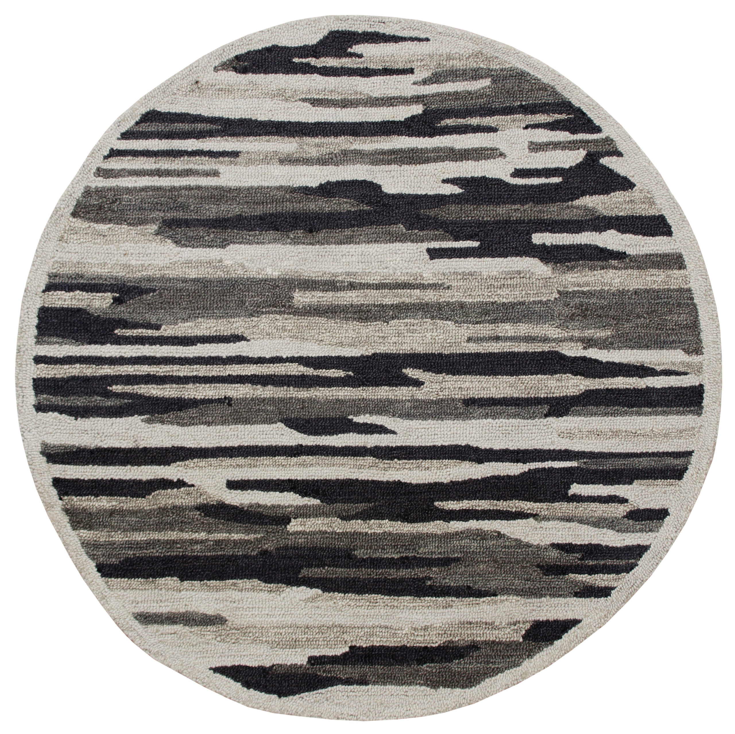Camo Round Rug Distressed Cabin Camouflage Round Rug, 6' Round - Contemporary - Area ...