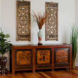 Hand-Painted Tibetan Cabinet - Buffets And Sideboards