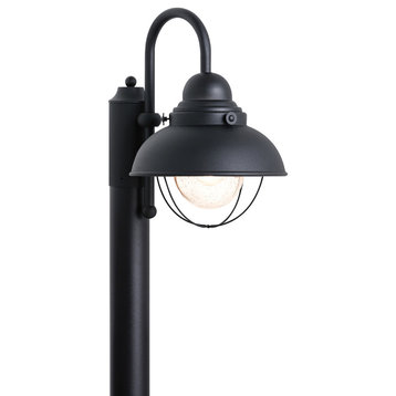 Sebring One Light Outdoor Post Lantern Black