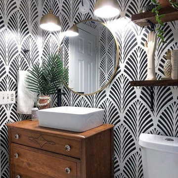 Bathroom Wallpaper installation in Dallas, TX