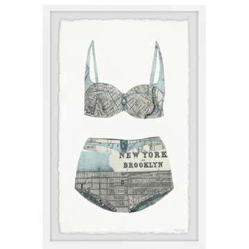 "Brooklyn Bikini" Framed Painting Print, 16x24