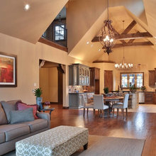 beams in vaulted ceiling