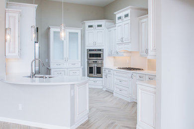 Example of a large transitional kitchen design in Albuquerque