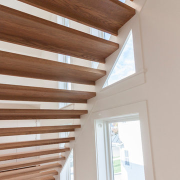 Project #48 | Contemporary Staircase with Warm Tones