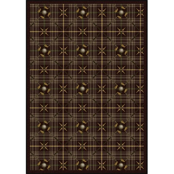Games People Play, Gaming And Sports Area Rug, Saint Andrews, Bark Brown