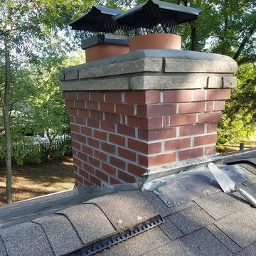 Chimney rebuild in Sunset Hills, Mo