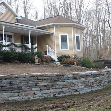 Stone walls and paths