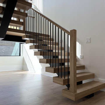 Project #139 | Four Story Modern Floating Staircase