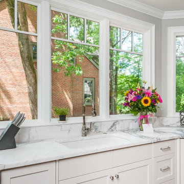 A New Bay Window addition makes a great functional kitchen with great views