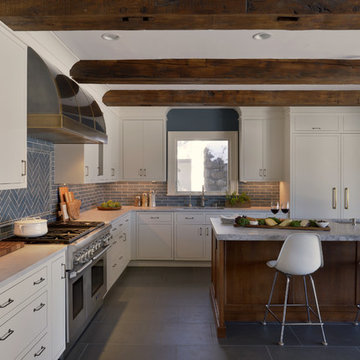 Expansive Transitional Kitchen Overlooking the Hudson