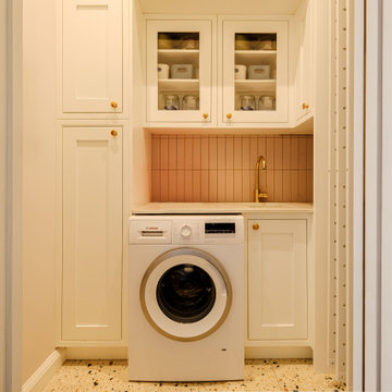 A Laundry Space as Fashionable as it is Functional