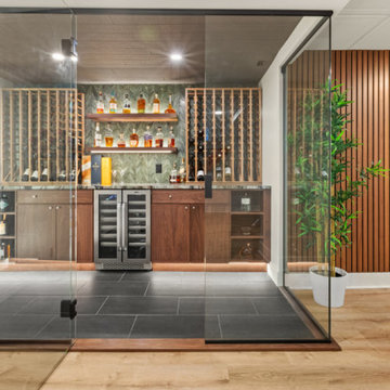 From Concrete to Mid-Century Modern Retreat in Slingerlands, NY – Wine or Whiske
