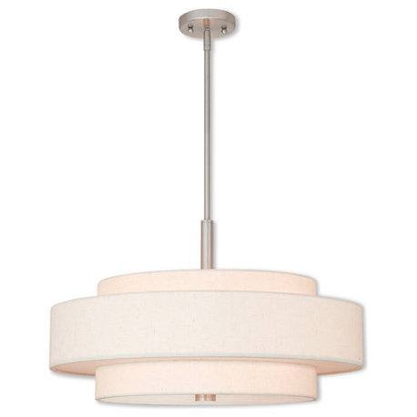 Meridian 5-Light Pendant, Brushed Nickel