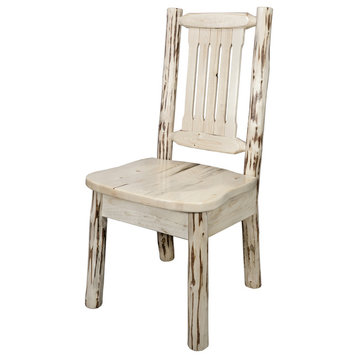 Montana Collection Side Chair w/ Ergonomic Wooden Seat, Ready To Finish