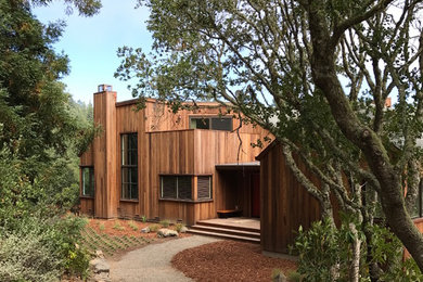 Inspiration for a transitional exterior home remodel in San Francisco