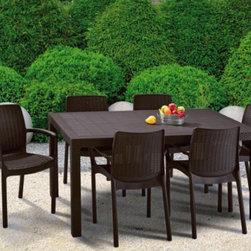 Conjunto de mesa con 6 sillas de jard&iacute;n - Patio Furniture And Outdoor Furniture