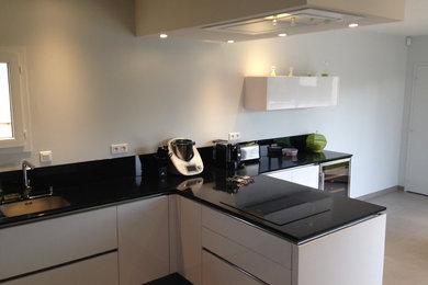 Inspiration pour une cuisine design.