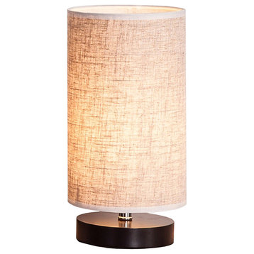 Simple Desk Lamp, Fabric Wooden Table Lamp For Bedroom Living Room Office Study