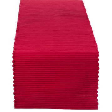 Classic Everyday Ribbed Cotton Table Runner