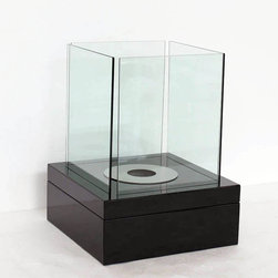 "Cube"Free Standing Ventless Ethanol Fireplace - Indoor Fireplaces